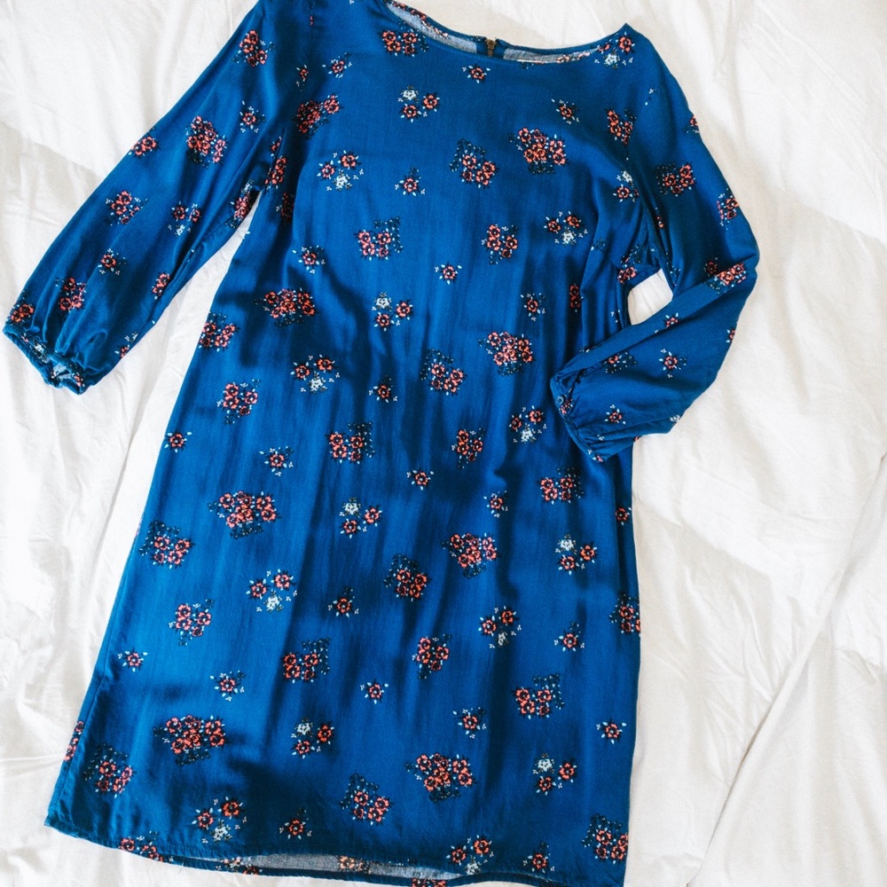 Old navy blue floral dress